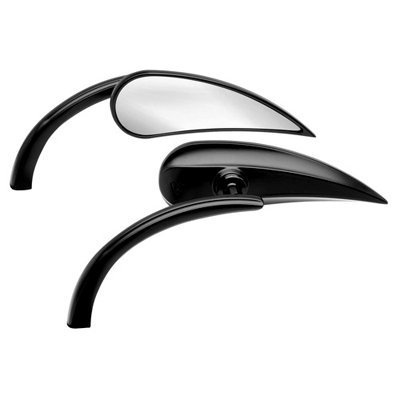 Amazon.com: Arlen Ness Micro Mirror Black Rad II Teardrop