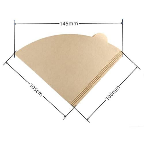 100PCS Coffee Filter, Disposable Unbleached Cone Filter Papers Size 01 for Coffee Dripper & Pour Over Coffee Maker, 1-2 Cups