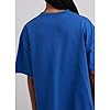 Meiweileya Womens Oversized Cute Graphic Y2k Tees Fruit Print Tee Letter Aesthetic Tee, Clear Cerulean, L #2