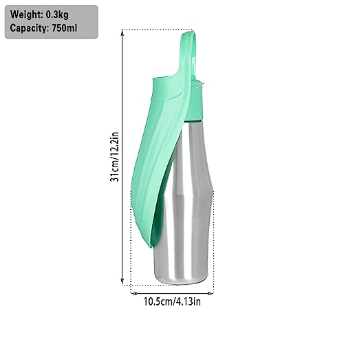 Taozoey Dog Water Bottle for On the Go 750 ml Pet Water Dispenser, Antibacterial Erielle - Image 2