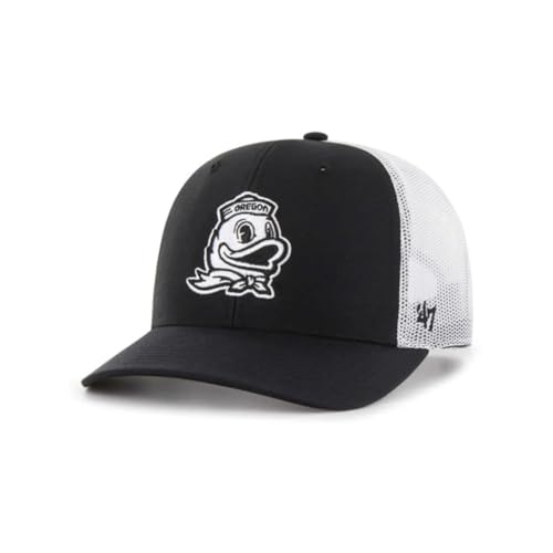 Oregon Ducks Adjustable Trucker Hat - Black - Puddles Logo