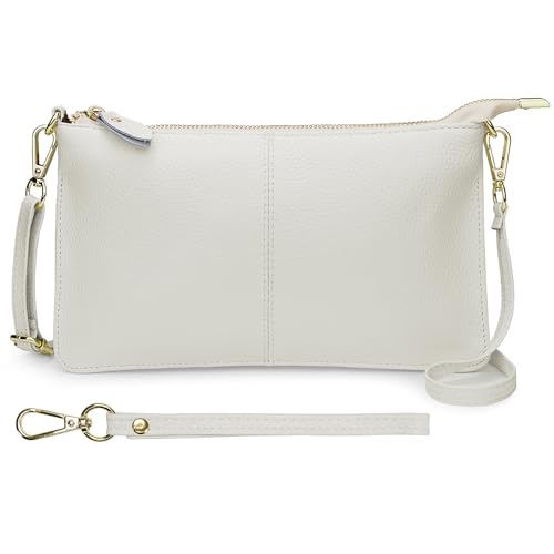 Image of Uromee Wristlet Wallet Clutch Purses for Women Genuine Leather Crossbody Bag Handbag with Detachable Shoulder Chain