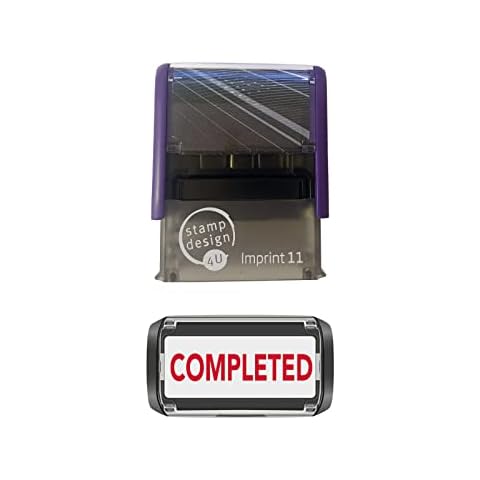 Imprint 11 Self Inking Rubber Stamp in Red Cover