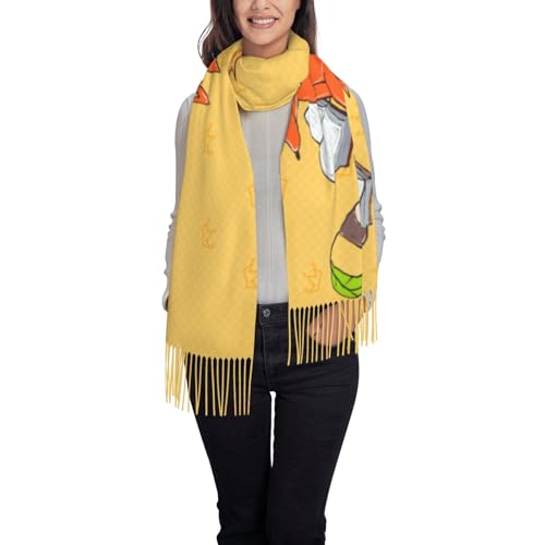 Materiale: realizzata in finto cashmere, questa sciarpa con frange a pelo lungo con semi di girasole e volpi offre un comfort morbido con una delicata lucentezza e drappeggio. Mantiene il calore anche in mezzo ai venti pungenti dell'inverno.