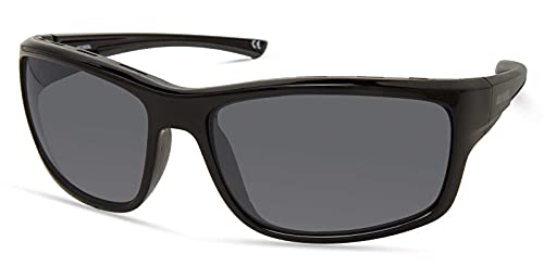 Harley-Davidson Men's Venting Wrap Sunglasses, Black Frame/Smoke Mirror Lenses