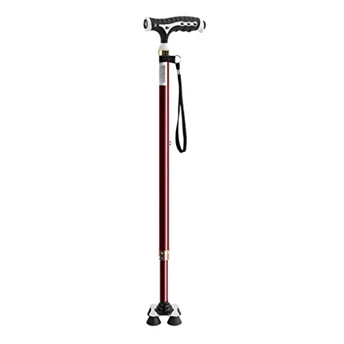 MYJZY Lighting Cane with LED Light,Magnet Massage Handle,Lightweigh Walking Cane for Men Women,4