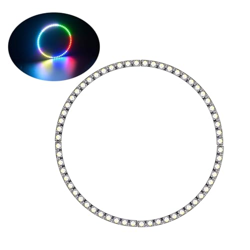 Anillo de luz LED RGB de 60 bits con chip SK6812 y controladores para proyectos de iluminación 5