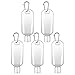 TOPBATHY Portachiavi 5 Pezzi Appesi Bottiglie Riutilizzabili Alcool 50 Ml Dispenser Disinfettante per Le Mani Bottiglie di Plastica per Viaggiare Allaperto (Colore Gancio Casuale)