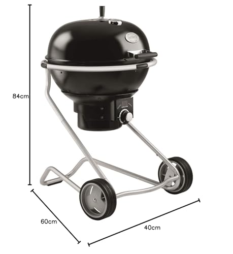 Foto von RÖSLE Holzkohle-Kugelgrill No.1 AIR F60, Hochwertiger Kohlegrill mit Air Control System, Deckelscharnier, Deckelthermometer, klappbarer Edelstahl-Grillrost, extra große Grillfläche und Grillraum