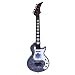 Instrumentos de cuerda para niños 4 cuerdas Música Guitarra eléctrica, niños Instrumentos musicales Guitarra Juguetes educativos tempranos con luz musical (azul-2) (Color: rosa-2, Tamaño: 53 * 18 * 4