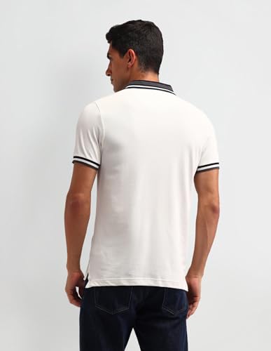 Image of U.S. Polo ASSN. Solid Slim Fit Polo T Shirts for Men - 100% Cotton, Half Sleeves Mens Tshirt