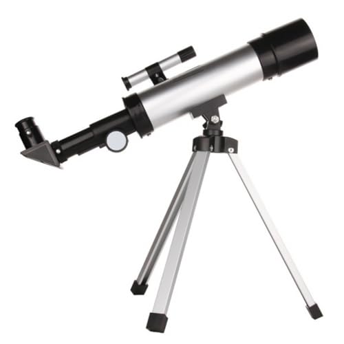 KONTONTY 360mm 子供用望遠鏡 屋外用おもちゃ 90倍屈折望遠鏡 SR4mm H20mm 3倍バローアルミ三脚 子供の探検や星空観察に最適