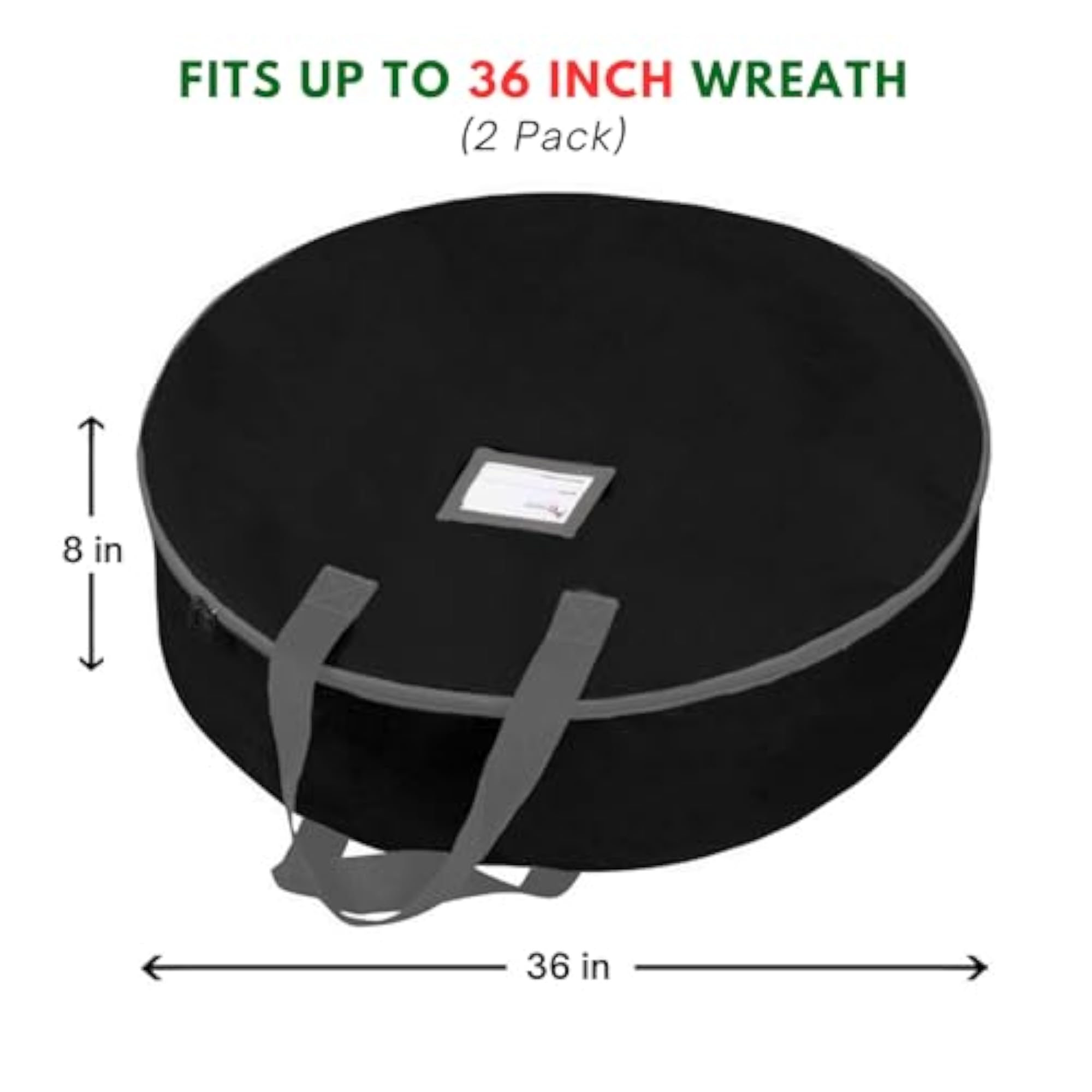 Christmas Wreath Storage Bag 36" - 2 Pack Artificial Wreath Container