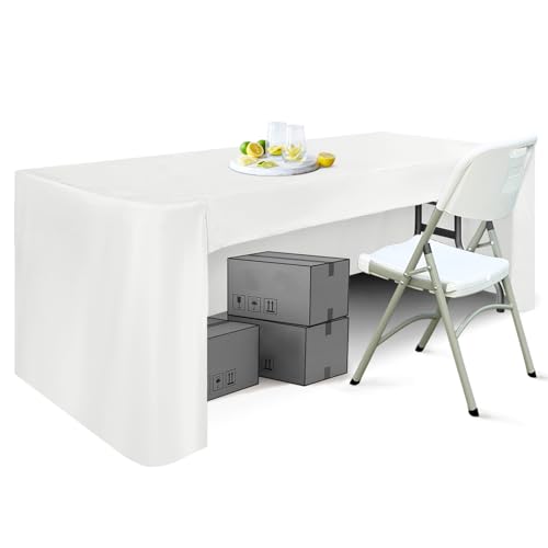 Nappe de cuisine rectangulaire extensible blanche 1,8 m de banquet - 2