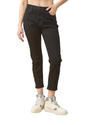 Image of Lyra Women's Mid-Rise Slimfit Ankle Length Jeans|Stretchable Fabric for Comfort|Trendy & Stylish Denim