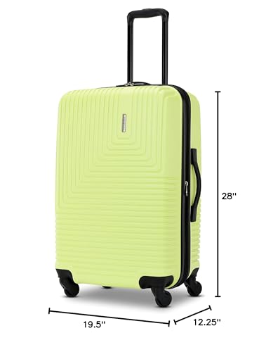 Image of American Tourister Groove Hardside Luggage with Spinner Wheels, Celery Green, 3-Piece Set (Carry On, Medium, Large)