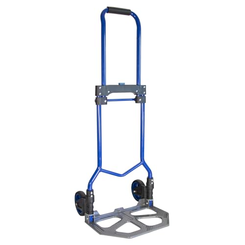 WAGNER Transport aid, transport roller, sack truck, 23 x 23 x 81-109 cm, moving roller, extendable and foldable, wheels diameter 125 mm, space-saving storage, load capacity 80 kg