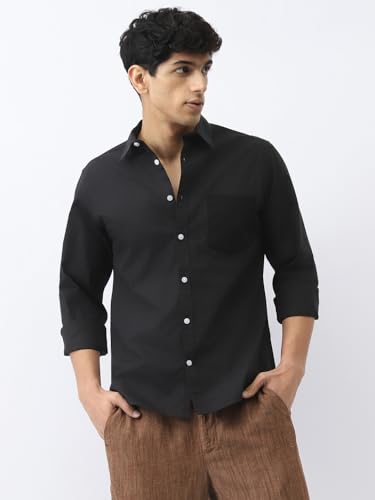 Image of Urbano Fashion Men's Cotton Full Sleeve Regular Fit Casual Solid Shirt
