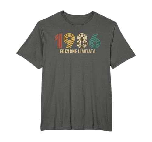 Vintage 1986 Edizione Limitata 35 Anni Di Compleanno Uomo Maglietta