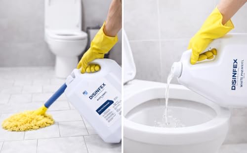 Image of White Phenyl - 5 Liter Bulk Pack | Premium Effective Floor Cleaner & Surface Disinfectant | Keeps Surfaces Germ-Free & Freshly Scented