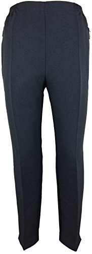 K-Milano Seniorenhose Damen Kurzgrösse Winter Schlupfhose mit Gummizug, Hosentaschen mit Zip