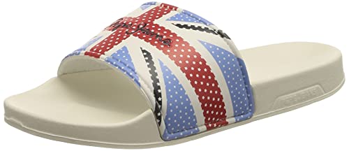 Pepe Jeans London Slider Digital Girl, Chanclas, 255Rojo, 38 EU Cover