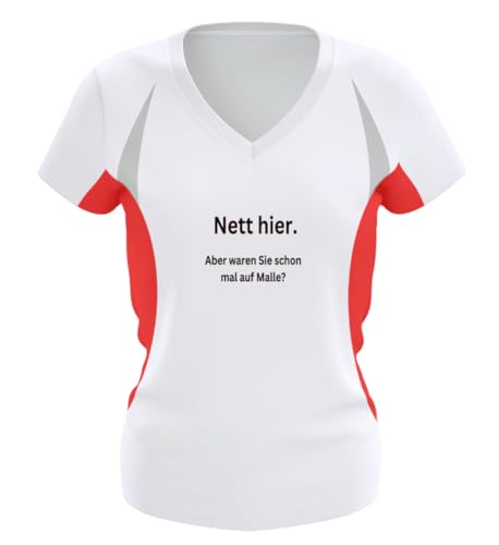 T-shirt de course pour femme cintrée rouge Majorque 2024 taille S