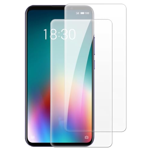 Shantime [2 piezas Protector Pantalla Cristal Templado Compatible con Meizu 16T (6.5 pulgadas), HD Claro Antirrayas Sin Burbujas
