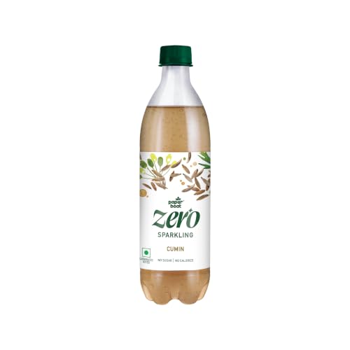Image of Paper Boat Zero Cumin Sparkling (Soda) Water - Pack of 4, 600 ml Each | Zero Sugar, Zero Calories| Sugar Free| Flavoured Carbonated Water | No Aspartame