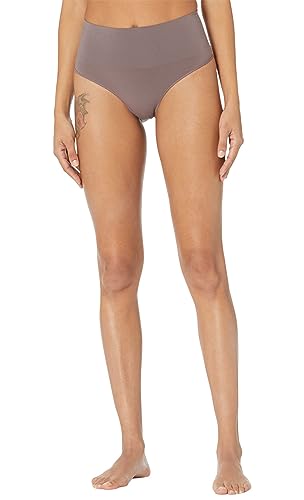 Image of SPANX SPANXshape Everyday Shaping Thong - Core Control Shapewear Underwear - Invisible Under Clothes - Seamless Design