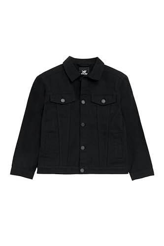 Image of X RAY Boys & Kids Denim Jean Jacket, 100% Cotton & Cotton Flex Washed Fall Outerwear Trucker Casual Jacket for Boys