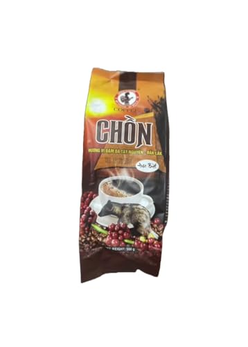 Hren Tin Chon Nau Vietnamese Weasel Luwak Coffee, Robusta Civet Cat, 500 Grams, Blend