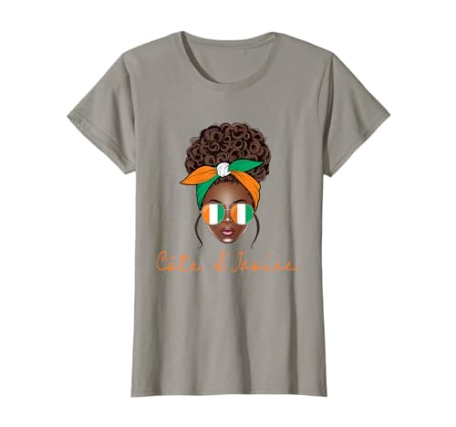Côte D'Ivoire Fille Ivoirienne Femme Drapeau T-Shirt