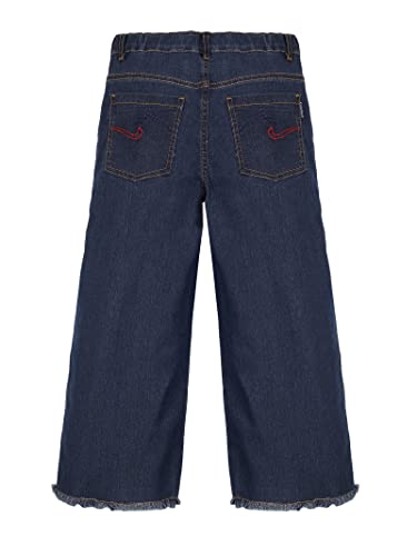 Image of KiddoPanti Girls Fashion Flared Denim Pant Wth Side Zip
