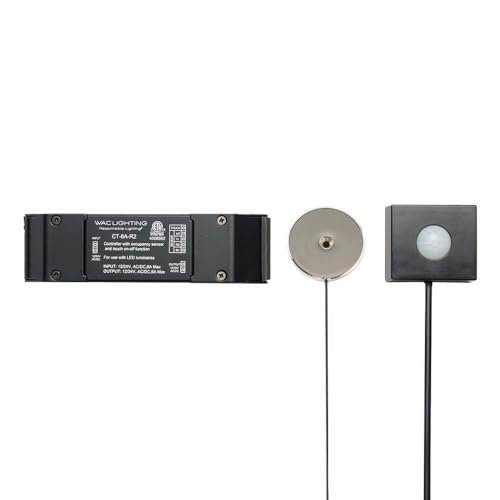 WAC Lighting CT-6A-R2 Contemporary Touch On/Off Control and Occupancy Sensor , Black