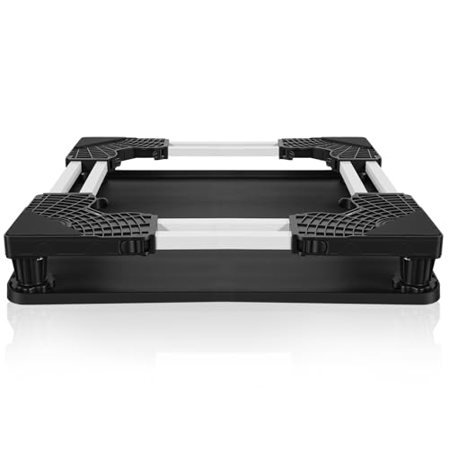 Image of AILAHLOE Universal Appliance Stand: 17.7"-26.8" Width Adjustable Base with Silicone Mat for Mini Fridge Portable AC - 3.5"-4.7" Height 340LBS Capacity