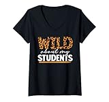 Photo Gallery donna wild about my students maglietta con collo a v Photo Gallery donna wild about my students maglietta con collo a v