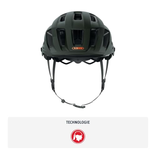 ABUS MTB-Helm Moventor 2.0 - komfortabler Fahrradhelm fürs Gelände - All-Mountain-Helm - für Damen und Herren - Grün Matt, M – Ansicht 2