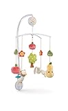 NICI Musik-Mobile Hase und Eule 40cm bunt I Baby Mobile mit 5 abnehmbaren Figuren mit Bettbefestigung in Geschenkverpackung I Babybett Zubehör – 48511