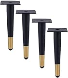  CAZARU Pieds de Meuble X4 Pieds de Table en métal avec Pieds de Meuble Pieds de Meuble en Fer Pieds de Meuble en Acier Inoxydable Pied de canapé en Acier Inoxydable Pieds de Meuble Supporte 800 kg