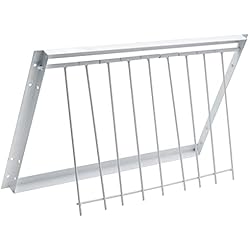 Jaulas Para Cazar Palomos BREUAILY Jaula de pájaros de 11.8 pulgadas (30 cm) Trampa en T, puerta de hierro para pájaros, trampa, puerta de casa de alta resistencia, puerta de ventana unidireccional para palomas, pájaros,