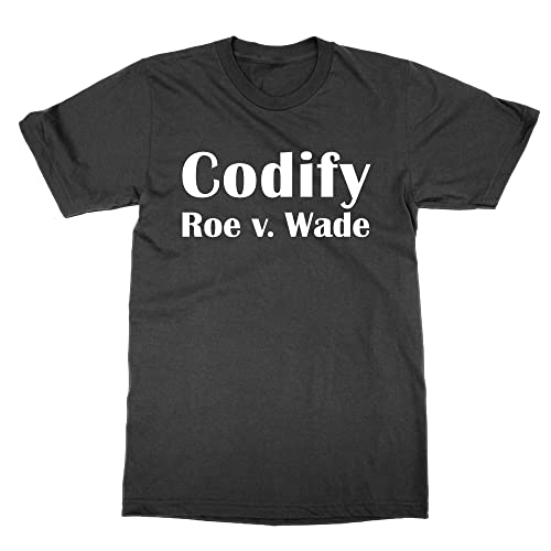 T-shirt Codify Roe v Wade de protestation : vêtement de mode engagée noir taille XXL