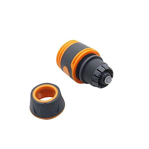 NL Car Wash Hose Connector, Waterstop Connector For 1/2 Inch Hose Garden Lawn Irrigation Fittings Pipe Adapters 1 Pc - Black (Color : With plug)