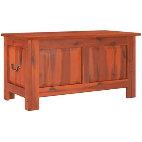 vidaXL Multi-use Storage Chest in Acacia Wood Cover