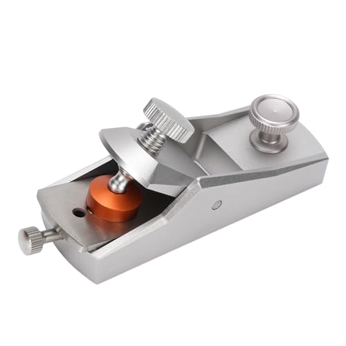Mini cepilladora de madera |Cortador de acero VG10 y profundidad ajustable para recortar, dar forma y reparar suavemente |Cepilladora manual de aleación de aluminio CNC para