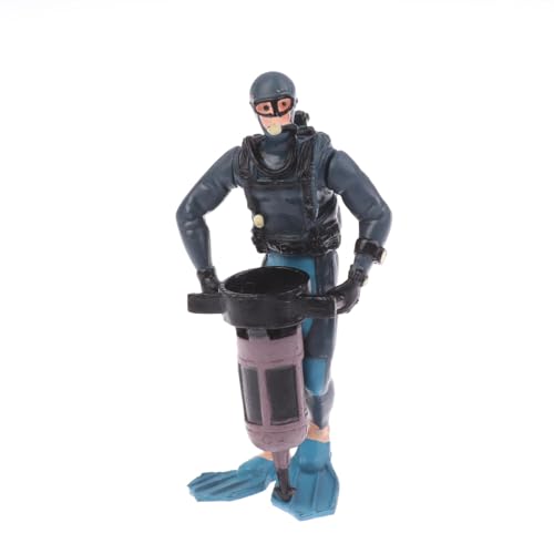Buzo Adornos Scuba Diver Figura de acción Miniatura Scuba Diver estatuilla Nadadores Diver Figuras para Nadadores Figurines Modelo de Tanque de Peces