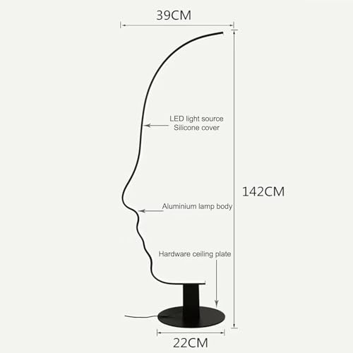 Lámpara de pie infinitamente regulable para evitar el cansancio visual al leer 5