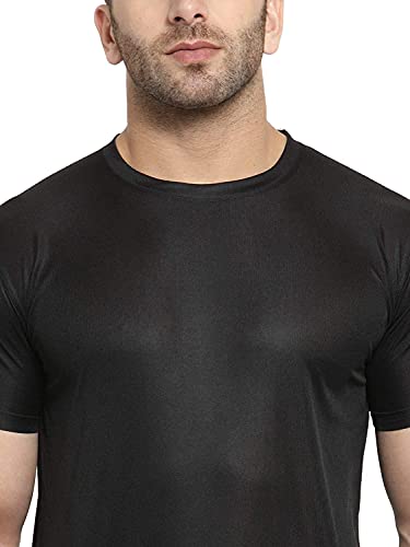 Image of AWG ALL WEATHER GEAR Men's Dryfit Round Neck Half Sleeve T-Shirts - Pack of 2