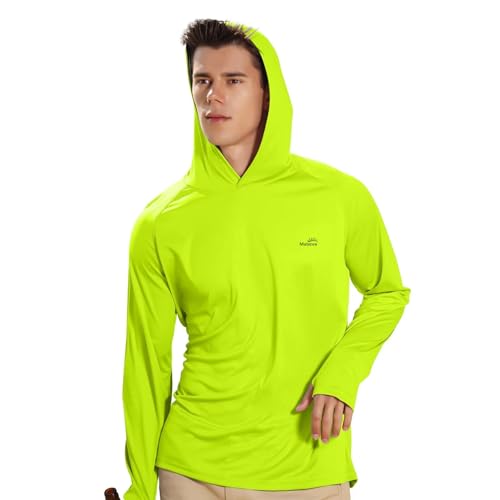 Image of Men's UPF 50+ Long Sleeve Sun Shirts UV Protection Hoodie Rash Guard Hiking Fishing Swim T Shirt