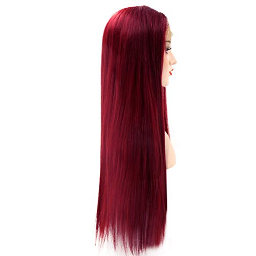 Lurrose 1 peça peruca de cabelo comprido reta peruca de aparência natural para senhoras mulheres men